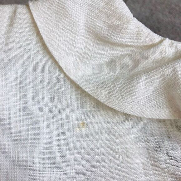 Tin Lizzie Ruffle Collar 3/4 Sleeve Button down Blouse - Picture 15 of 16